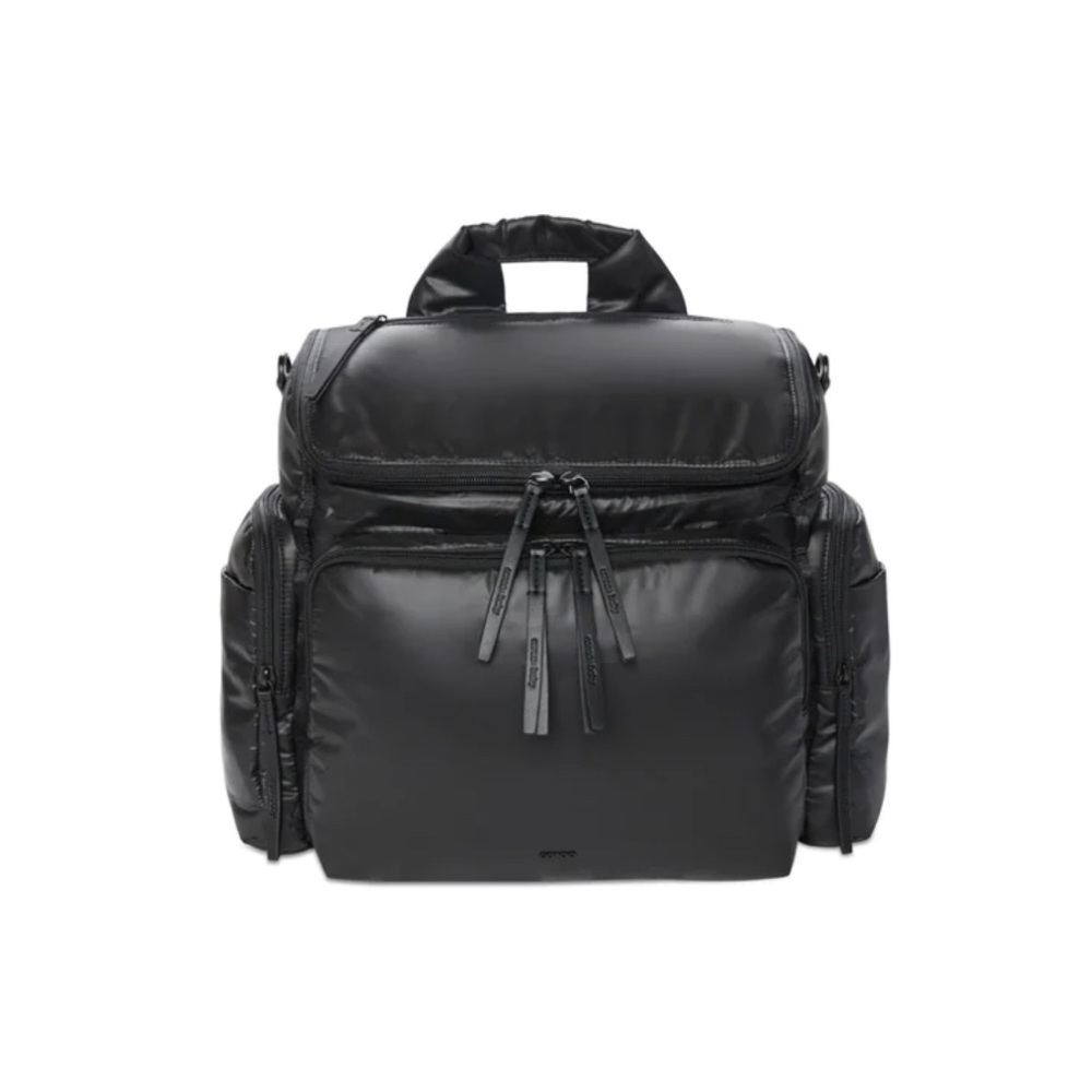Caraa “Baby Bag” Diaper Bag in Black Nylon, Medium Size